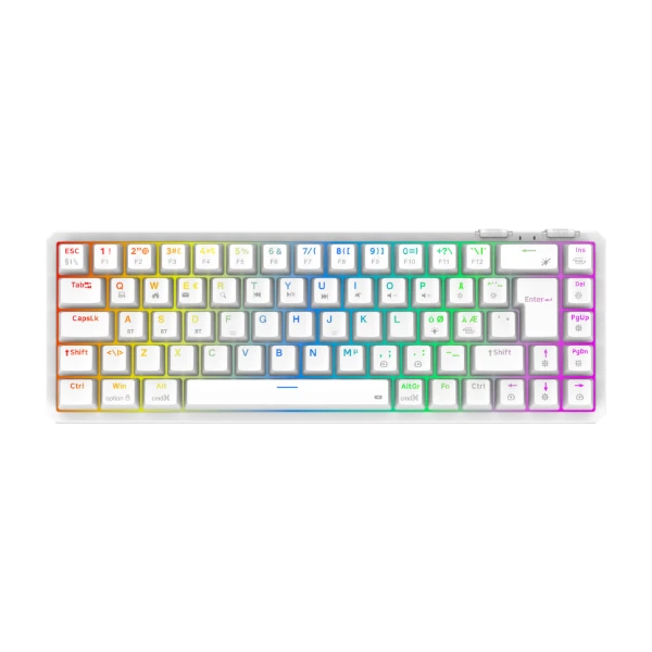 Cepter Explorer Mini trådlöst gamingtangentbord, vitt