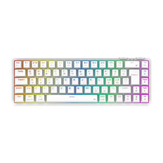 Cepter Explorer Mini trådlöst gamingtangentbord, vitt